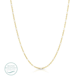 Sweetly Colored Delicate Chain Necklace