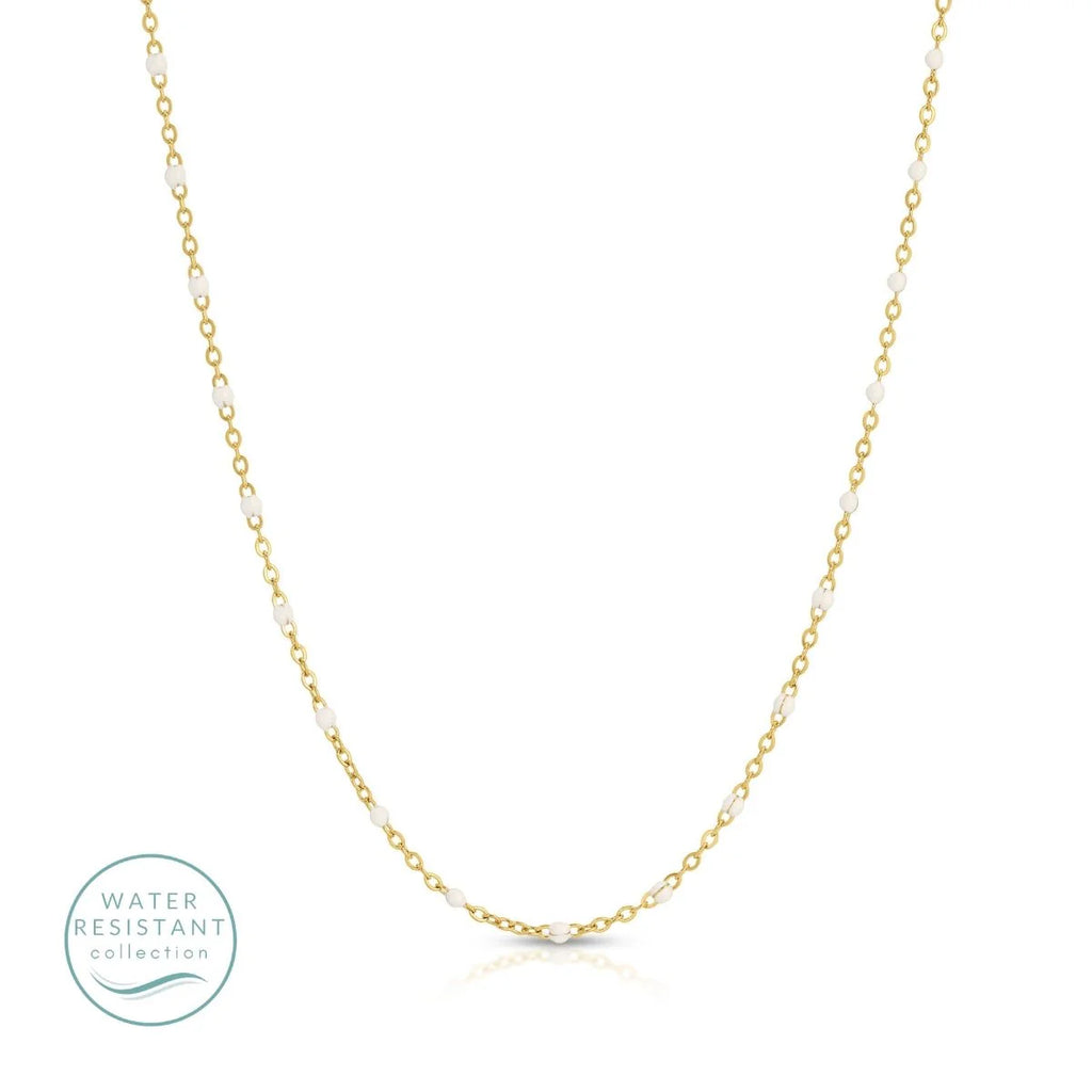Sweetly Colored Delicate Chain Necklace