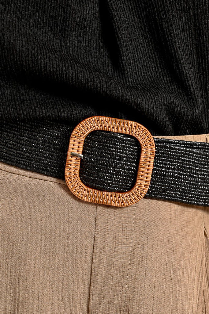 Black Woven Belt