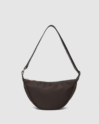 Sylvia Nylon Sling Bag - Chocolate