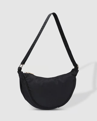 Sylvia Nylon Sling Bag - Black