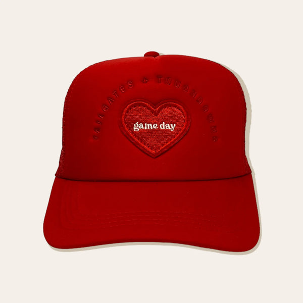 Game Day Trucker Hat- Red