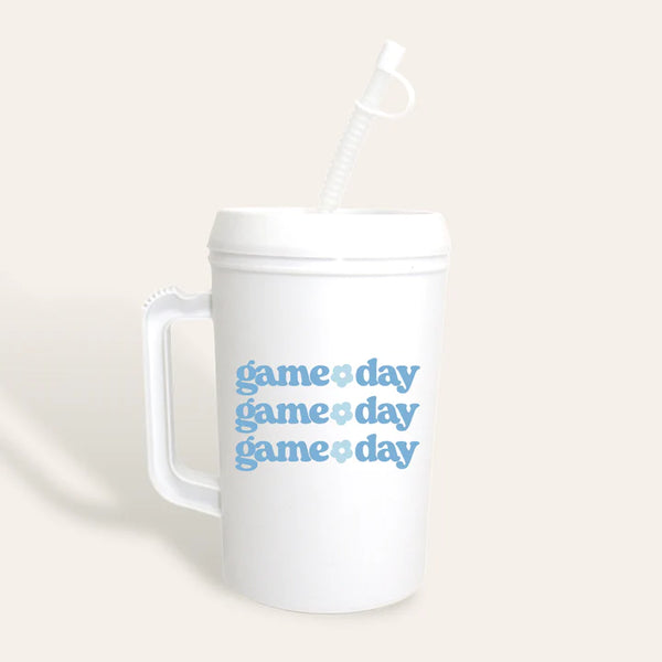 Meg Game Day Mug- Light Blue