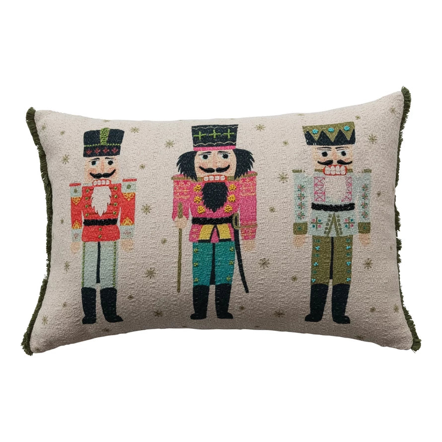 Lumbar Pillow w/Nutcrackers
