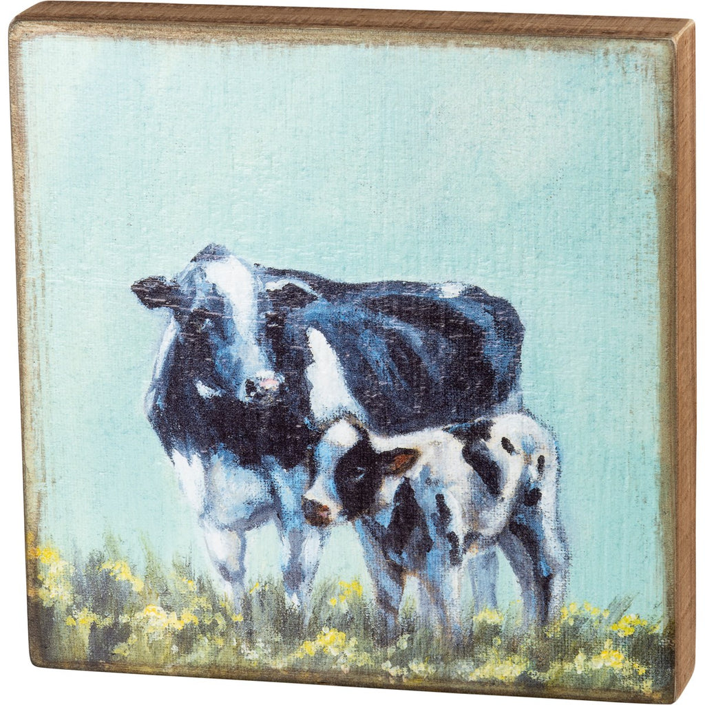 Box Sign - Cow And Calf