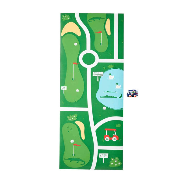 GOLF COURSE MAT & PULL-BACK TOY SETS