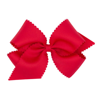 King Grosgrain Bow Scalloped Edge