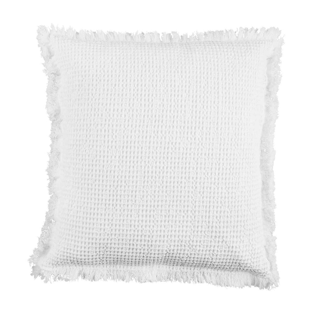 WHITE WAFFLE WEAVE PILLOW