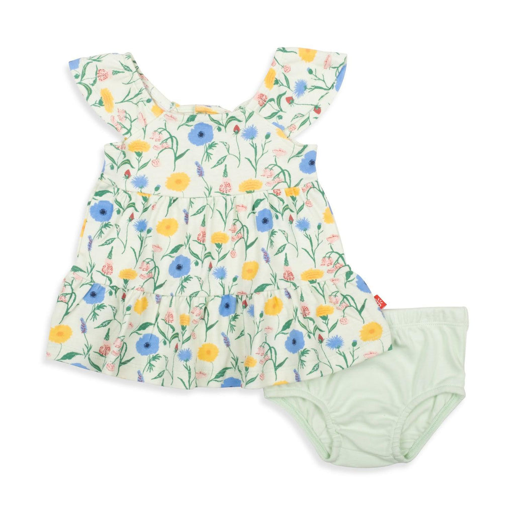 Le Jardin Baby dress & Diaper Cover