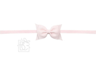 1/4″ Pantyhose Headband with 2.5″ Dainty Flat Grosgrain Bow