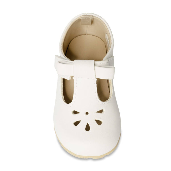 Brynna White Bow Toddler Shoe
