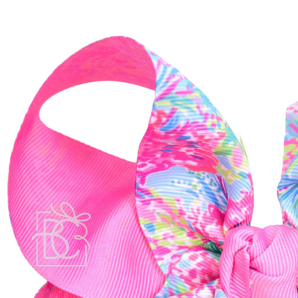 Neon Floral Panty Hose Headband