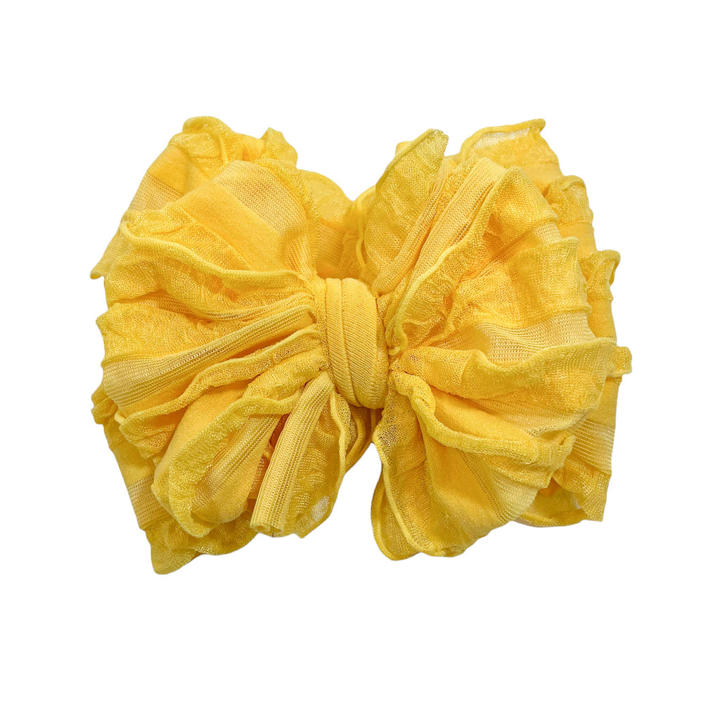 Ruffled Headband Sunflower