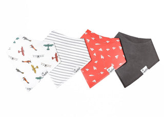 Bandana Bib Set 4-Pack (Assorted Styles)