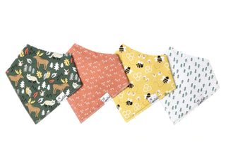 Bandana Bib Set 4-Pack (Assorted Styles)