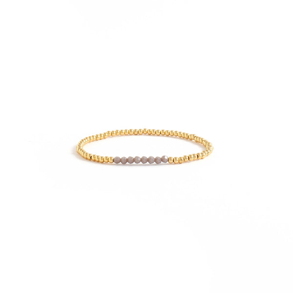 Gold Studio Bracelet (Different Stone Colors)