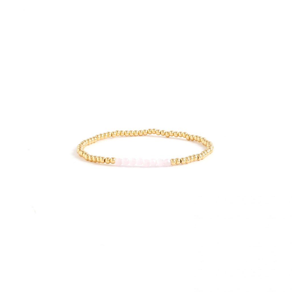 Gold Studio Bracelet (Different Stone Colors)