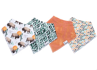 Bandana Bib Set 4-Pack (Assorted Styles)
