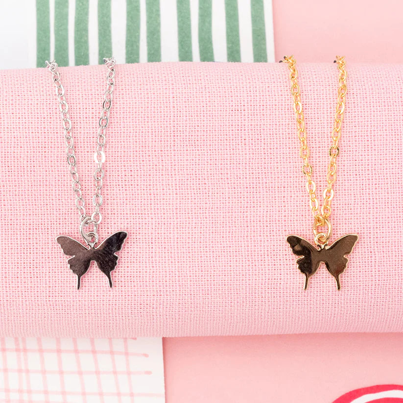 Butterfly Pendant Dainty Necklace