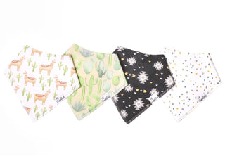 Bandana Bib Set 4-Pack (Assorted Styles)