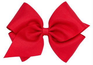 Mini King Classic Grosgrain Hair Bow (Plain Wrap)