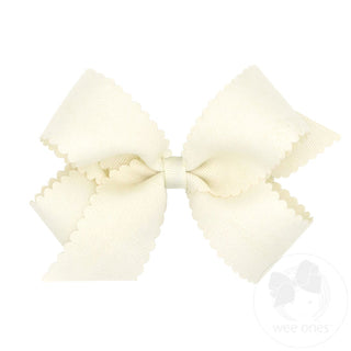Medium Bow Scalloped Edge