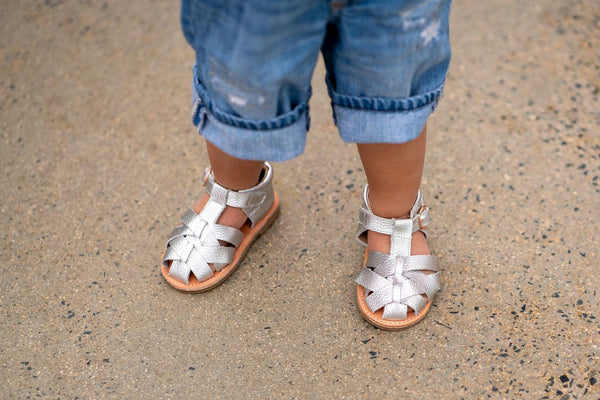 Rylee Silver Leather Sandal