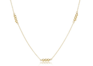 17" choker joy simplicity chain gold - 3mm gold