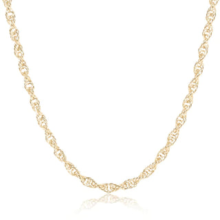 15" Choker Rope Chain- Gold