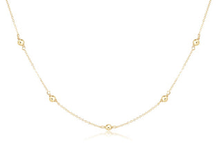 17 " Choker Simplicity Chain - Classic Gold 4mm