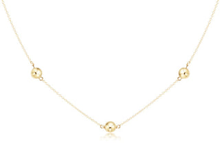 17 " Choker Simplicity Chain - Classic Gold 6mm