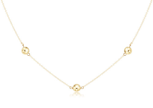 17 " Choker Simplicity Chain - Classic Gold 6mm