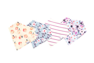 Bandana Bib Set 4-Pack (Assorted Styles)