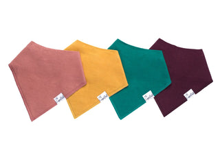 Bandana Bib Set 4-Pack (Assorted Styles)