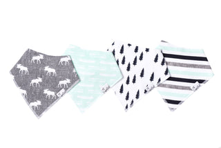 Bandana Bib Set 4-Pack (Assorted Styles)