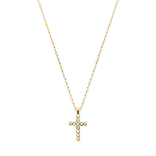Delicate Cubic Zirconia Cross Pendant
