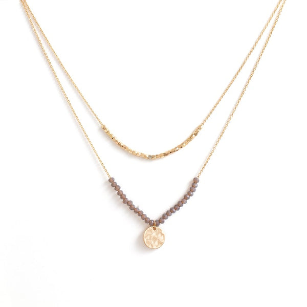 Simple Gold Layered Necklace