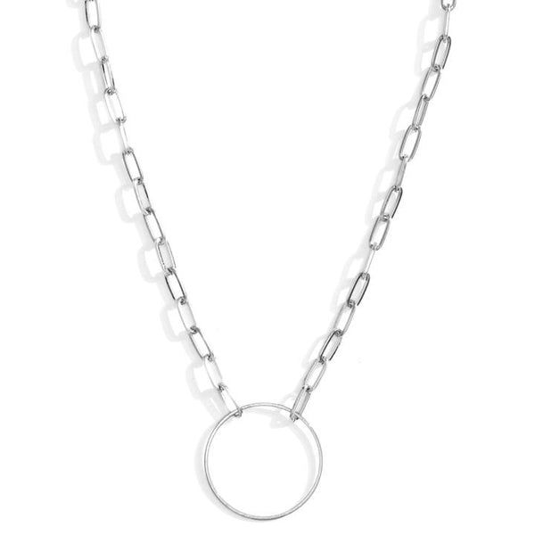 Studio Collection Necklace Open Circle with Link Chain