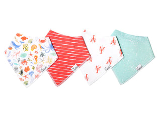 Bandana Bib Set 4-Pack (Assorted Styles)