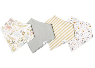 Bandana Bib Set 4-Pack (Assorted Styles)