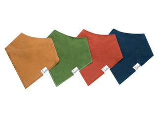 Bandana Bib Set 4-Pack (Assorted Styles)