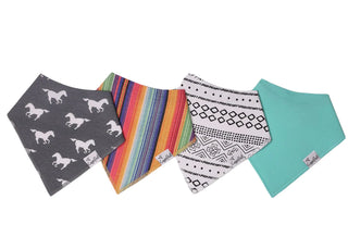 Bandana Bib Set 4-Pack (Assorted Styles)