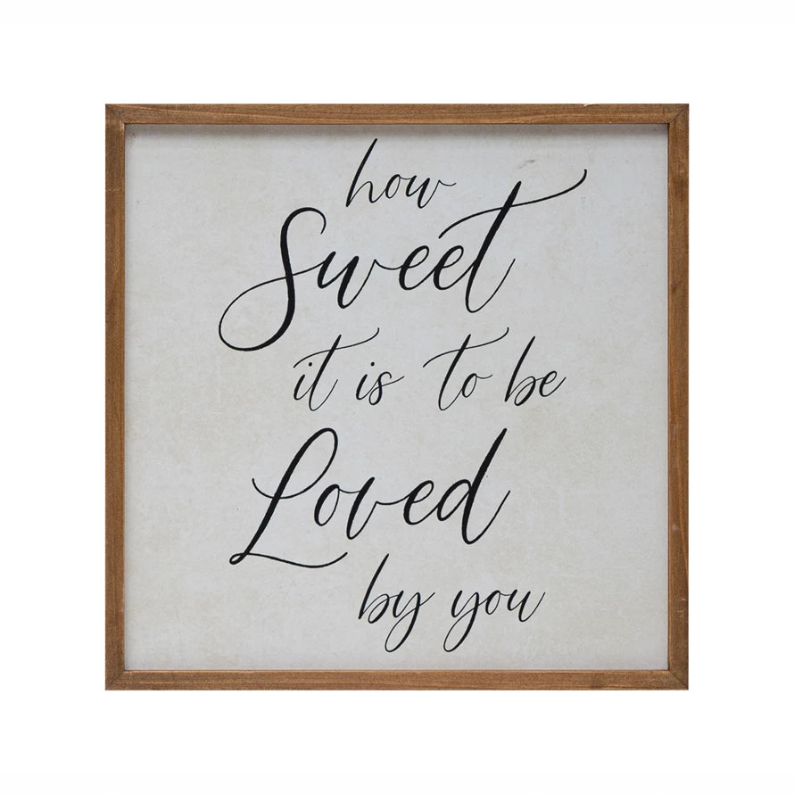 Framed Wall Décor "How Sweet It Is"