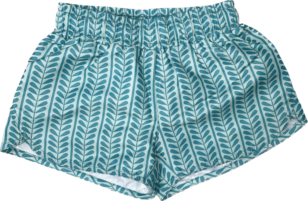 Shorts- Aqua Vines
