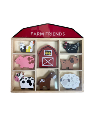 Wood Farm Animal Set