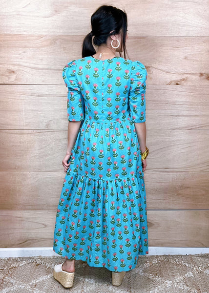 Womens Maribelle Dress - Blue Cornflower