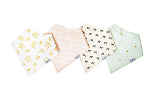 Bandana Bib Set 4-Pack (Assorted Styles)