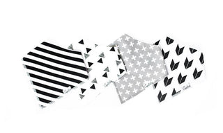 Bandana Bib Set 4-Pack (Assorted Styles)